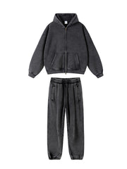 Unisex Batik Cotton Zip Fly Hoodie