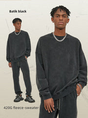 Unisex Batik Pullover Cotton Suit