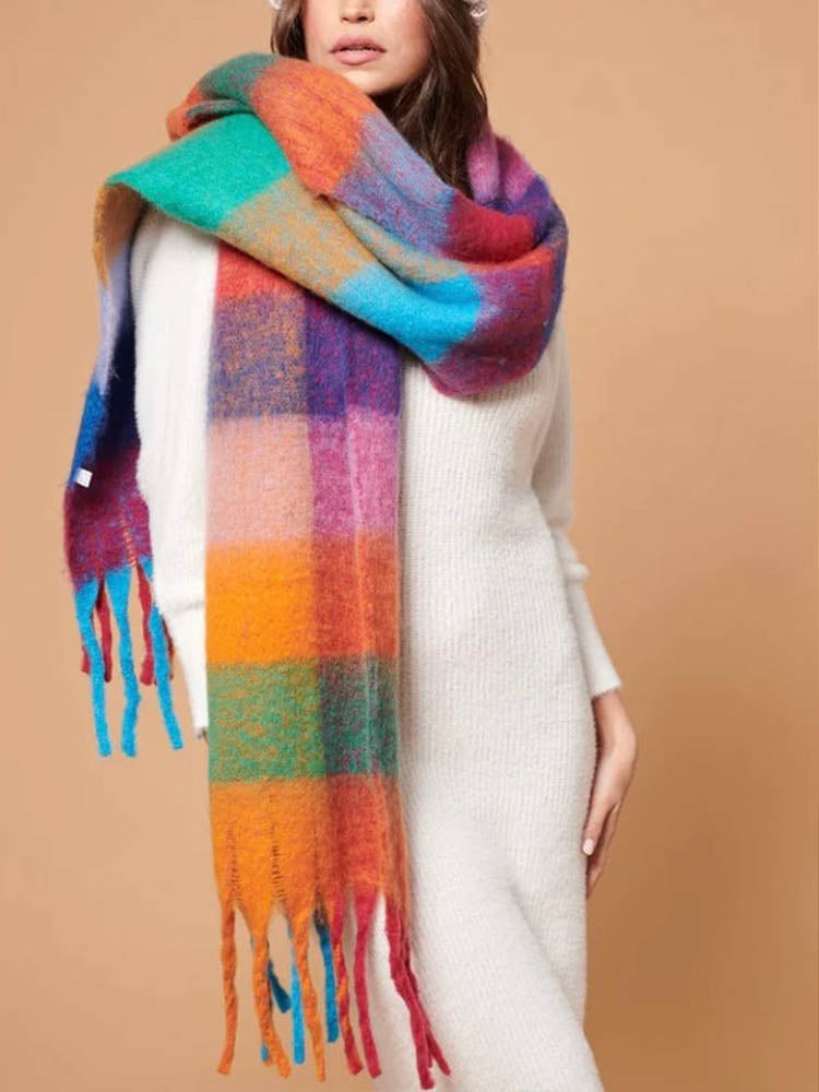 Women's Warm Ultra Soft Fluffy Scarf