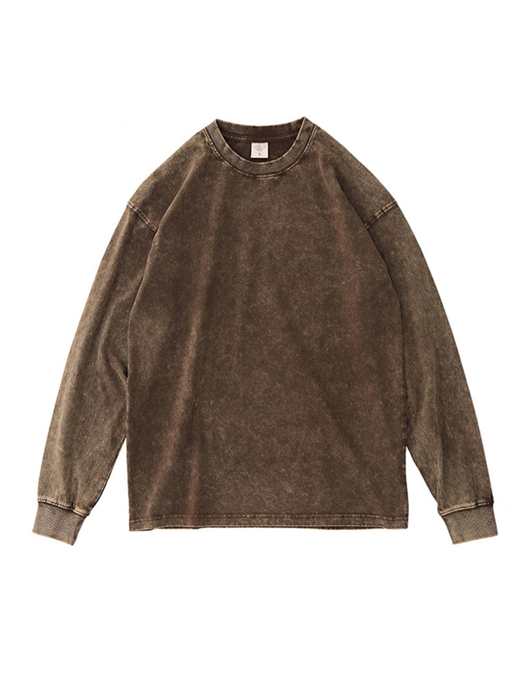 Men's Rlaxed Fit Sweatshirt Batik Retro Cotton Pullover