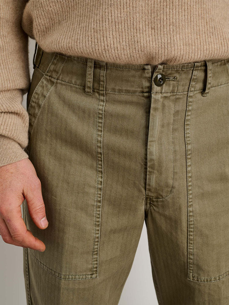 Men's Herringbone Fatigue Field Pants