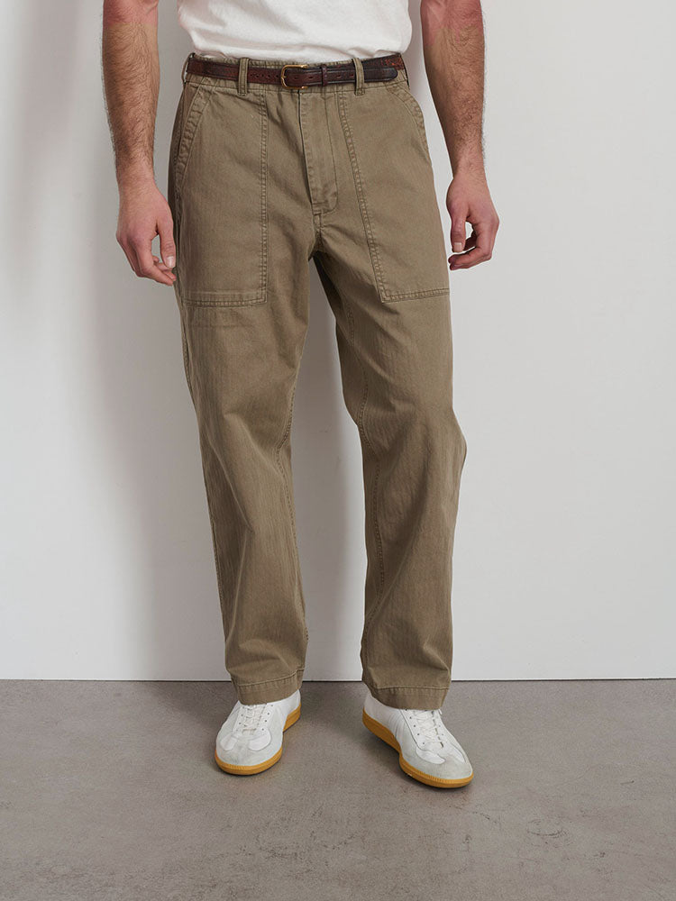 Men's Herringbone Fatigue Field Pants