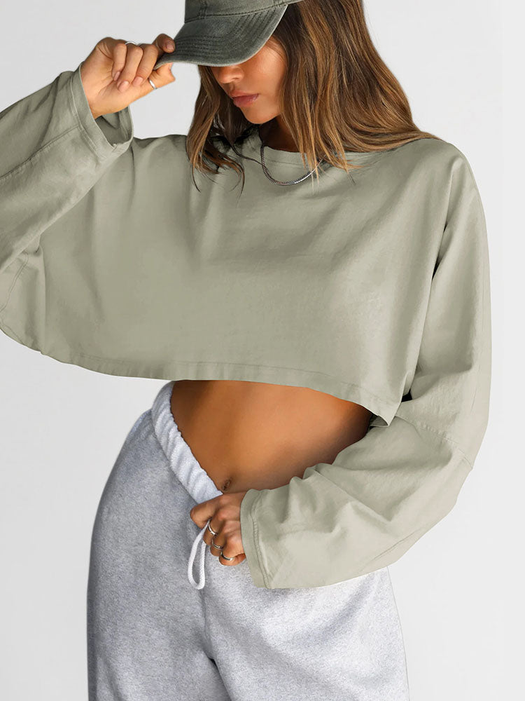 Women's Loose Fit Vintage Cropped